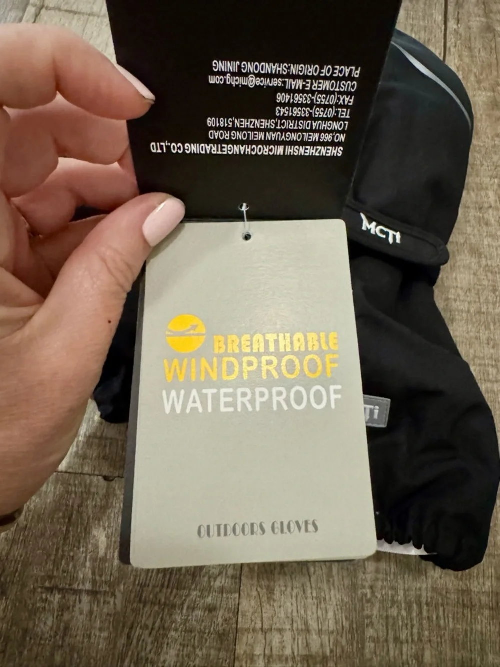 NWT MCTi Kids Winter Gloves Waterproof‎ Windproof Insulated Black Kids-19